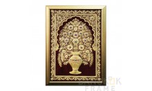 กรอบผ้าปักครอสติชใส่กรอบ กรอบรูปพรมอินเดียเสริมมงคล